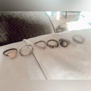 SILVER RING SET